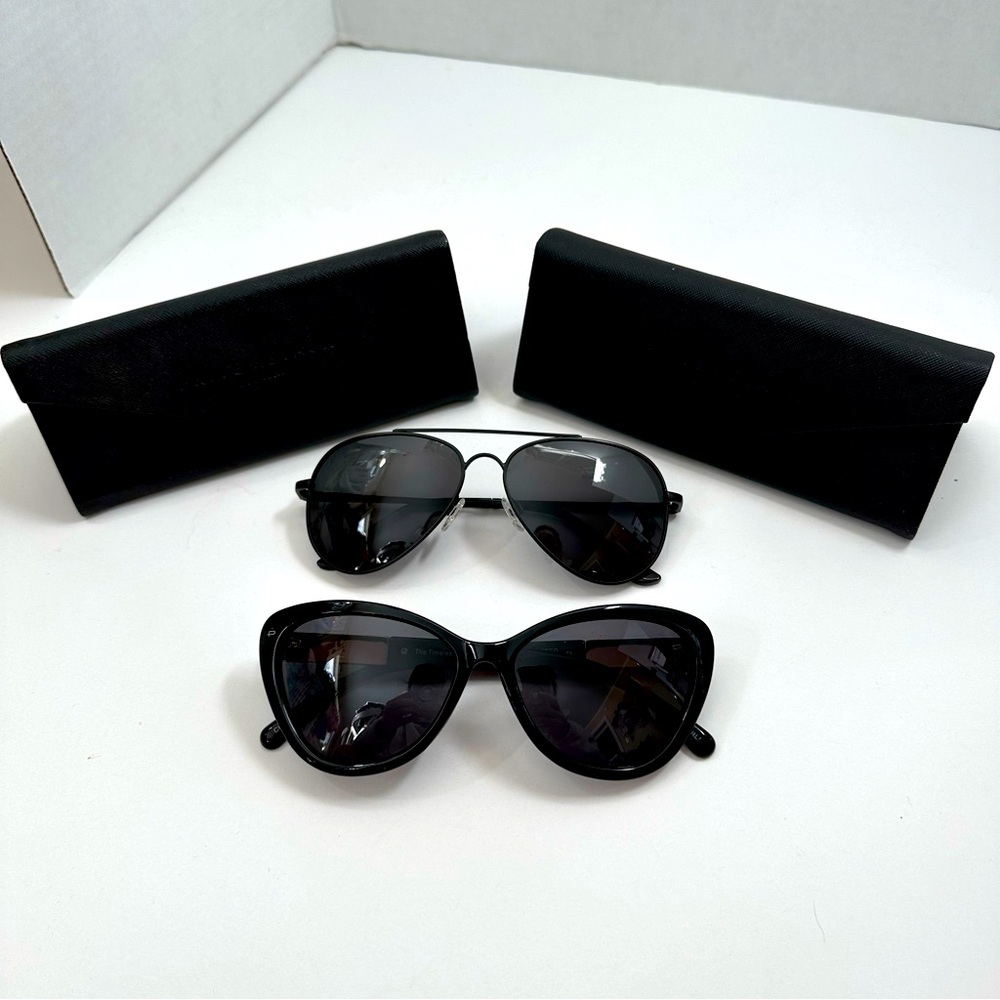 Set of 2 pairs of black prove’ revaux sunglasses